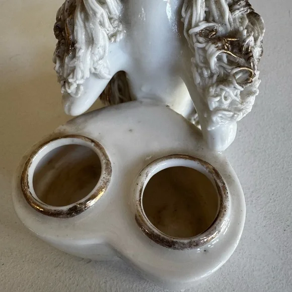 1950’s Vintage spaghetti Poodle porcelain  lipstick holder - Picture 10 of 13